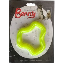 Indispensablely Benny Köpek Oyuncağı Sert 11 x 10 cm Neon Yeşil