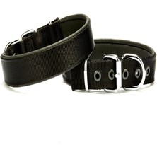 Indispensablely Softlu Dokuma Köpek Tasması 2,5 cm x 50 cm Siyah