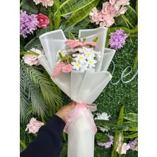 Meritay Botanik Soft Pembe Lilyum & Papatya Çiçek Aranjmanı