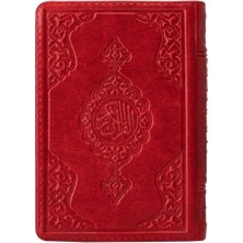 2 Renkli Kırmızı Çanta Boy Kur'an-I Kerim (Yaldızlı-Kılıflı) 2 Renkli Kuranı Kerimler