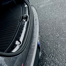 Tesla Model Y Juniper Abs Karbon Fiber Arka Bagaj Eşiği+Arka Tampon Eşiği Koruyucu Set (2parça)