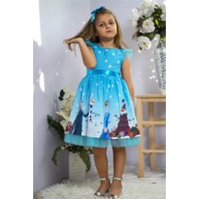 Diamondstar Kız Çocuk  Bayramlık Düğün Parti Doğum Günü Elbisesi 1/8 Yaş