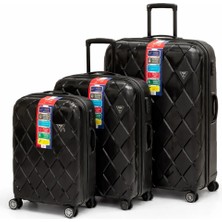 Polo Horse Polipropilen Kırılmaz 3'lü Valiz Set