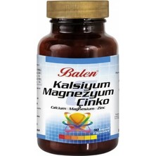 Balen Kalsiyum Magnezyum Çinko - 3'lü Mineral Kompleksi 90 Kapsül
