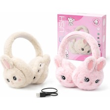 Beemen Sevimli Tavşan Peluş Bluetooth Kulaklık WBK861 – Wireless 5.3 – Mikrofonlu – Şarjlı