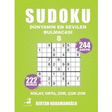 Sudoku - Dünyanın En Sevilen Bulmacası 8 - Kolay Orta Zor Çok Zor