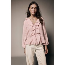 DeFacto Volanlı Modal Bluz G1971AX26SP