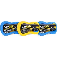 Carger Oto Kıvrımlı Yumuşak Sünger Çok Amaçlı Araç Süngeri Araba Yıkama ve Tezmizleme Süngeri 3 Adet