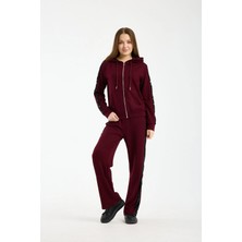Winmoda Kadın Modal Kumaş Yan Payetli Eşofman Takımı – Günlük Şık ve Rahat Spor Takım