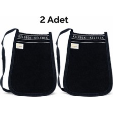 Luna Çeyiz Hediyelik Kelebek 163 Osmanlı Bağlamalı Orta Sert 2' Li Kese 17X25 cm | Geleneksel Hamam Kesesi