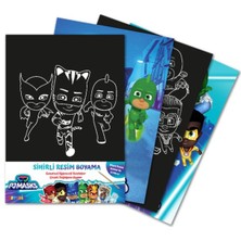 Pjmasks Sihirli Resim Boyama – Ahşap Kalem Hediyeli