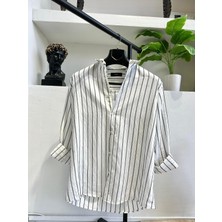 Q Collection Çizgili Mevsimlik Erkek Gömlek