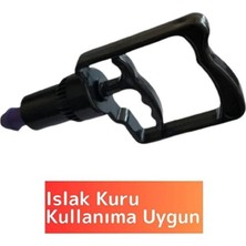 Nirnisa Siyah Tüm Kupalara Uyumlu 4 Parmak Hacamat Pompası Islak Kuru Kullanım Medikal Kupa Çekme Pompa