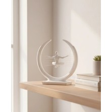 Kaia Life 3D Zen Heykeli Modern Ay Tasarımlı Meditasyon Biblosu