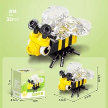 Arı Bee Mini Animals Hayvan 32PARÇA Bricks 3D Yap Boz 3 Boyutlu Puzzle Yapı Blok Oyuncak Hediyelik