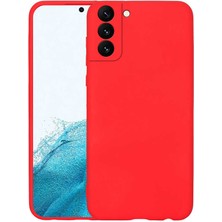 Ve Kırmızı Samsung Galaxy S22 Plus ile Uyumlu Rose Serisi Kamera Korumalı Silikon Kılıf