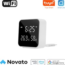 Novato Wifi Sıcaklık Nem ve Parlaklık Sensörlü Ir Kumanda (Tuya, Smart Life Uyumlu)