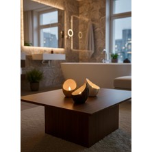 Piccomino Curve Serisi: Modern Geometrik Mumluk - Minimalist Tasarım Dekoratif Şamdan ve Estetik Obje