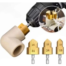 Depolife Pvc Boru Havşası Pprc Boru Onarımı Için Rayba 3lü Matkap Uc Boru Tamir Delme Genişletme Tıraşlama
