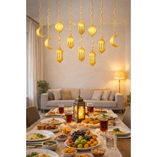 Pairla "İyi Bayramlar kaligrafisi", "Gold Sarkıtlar" Ramazan Hediyem,  Hoşgeldin Ramazan Süslemeleri