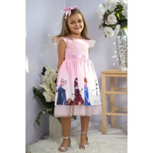 Diamondstar Kız Çocuk  Bayramlık Düğün Parti Doğum Günü Elbisesi 1/8 Yaş