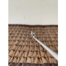Aida Jewelss Gerçek Titanium G23 Uçak Titanyum 8x1.2mm Labret Piercing