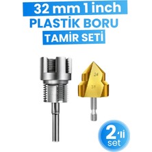 Depolife 32MM 1 Inç Pvc Boru Diş Açma Iç Dış Plastik Boru Pprc Boru Genişletme Havşa Pah Açma Tesisat Kılavuz