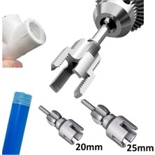 Depolife Pprc Plastik Pvc Boru Diş Açma Aparatı 20MM 25MM Borulara Iç ve Dış Diş Açma Pafta Seti