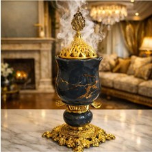 Banum Luxury Lux Çelık ve Porselan Karişimi Tütsülük