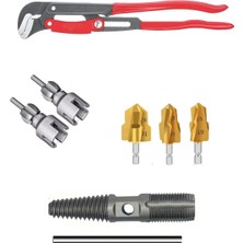 Depolife Pvc Pprc Boru Iç ve Dış Diş Açma Boru Anahtarı Yiv Ters Paso Açma Anahtarı Rayba Pafta