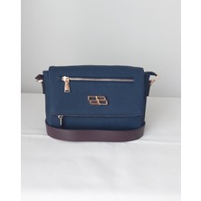 261GK600 Model Sarach Marka Lacivert Renk El ve Omuz Çantası