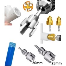 Depolife Pprc Plastik Pvc Boru Diş Açma Aparatı 20MM 25MM Borulara Iç ve Dış Diş Açma Pafta Seti