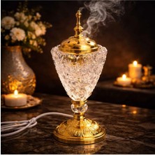 Banum Luxury Lux Elektrikli Cam ve Çelık Tütsüluk