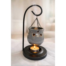 Banum Luxury Iki Parça Çelik ve Porselan Şık Tütsülük