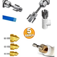 Depolife Pprc Pvc Su Borusu Için Klavuz Diş Açma Havşa Pah Seti Tesisatcı Rayba Tesisatcı Malzemesi