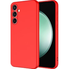 Ve Kırmızı Samsung Galaxy S25 ile Uyumlu Rose Serisi Kamera Korumalı Silikon Kılıf