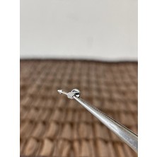 Aida Jewelss Gerçek Titanium G23 TT088 Zirkon Titanyum 6x1.2mm Labret Piercing