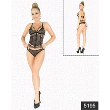 Aria's Closet Arias Closet Simli Dantel Büstiyer Takım