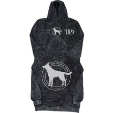 Fuddy Moda Unisex Oversize Taylor Swift The Black Dog Sırt Baskılı Kapüşonlu Yıkamalı Retro Sweatshirt