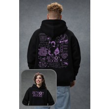 Fuddy Moda Unisex Benson Boone Sırt Baskılı Kapüşonlu Sweatshirt, Oversize Müzik Temalı Hoodie