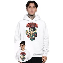 Fuddy Moda Unisex Bring Me The Horizon Baskılı Kapüşonlu Sweatshirt, Oversize Rock Band Temalı Hoodie