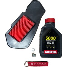 Şafak Motosiklet Rks Newlight 125 Grace 202 Hava Filtresi Motul 5000 Yağ Bakım Seti