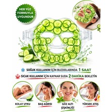 Synee Salatalık Özlü Jel Yüz Maskesi - Soğuk ve Sıcak Terapi Maskesi - Göz Altı Şişkinlik Giderici ve Rahatlatıcı Jel Maske