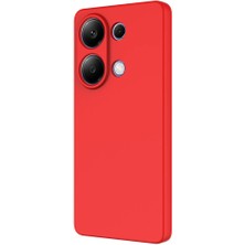 Ve Kırmızı Xiaomi Redmi Note 13 4g / Poco M6 ile Uyumlu Rose Serisi Kamera Korumalı Silikon Kılıf