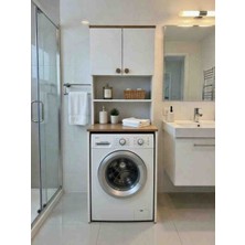 Pema Home %100 Mdf Çok Amaçlı Çamaşır Makinesi Dolabı