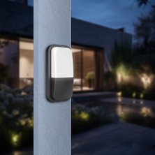 Braytron 15W IP65 Dış Mekan Aplik, Paslanmaz Plastik Gövde, Maksimum Işık