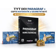 Marka Yayınları Tyt Dev Paragraf Konu Özetli Soru Bankası + Tyt Matematik Cepte + Tyt Geometri Cepte Konu Anlatımlı 3’lü Set | Video Çözümlü Yeni Nesil Tam Hazırlık Sınav Seti + Sürpriz Hediye