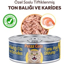Petzzcats Ton Balığı &amp; Karides Konserve Kedi Maması 1 Adet 70 gr
