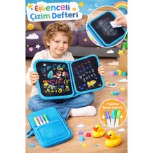 Syn Aksesuar Eğitici Silinebilir Çoçuklar Için Çizim Defteri-6 Kalem Hediyeli Eğlenceli Yaz-Sil Çoçuk Aktivitesi