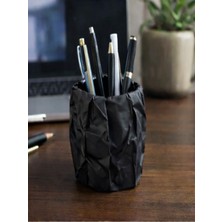 Lumiyo Taş Görünümlü Dekoratif Kalemlik Siyah